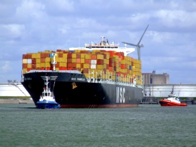 MSC Pamela p05, at the Amazone harbour, Port of Rotterdam, Holland 29-Jul-2007