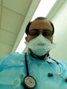 N95 mask while visiting a TB case