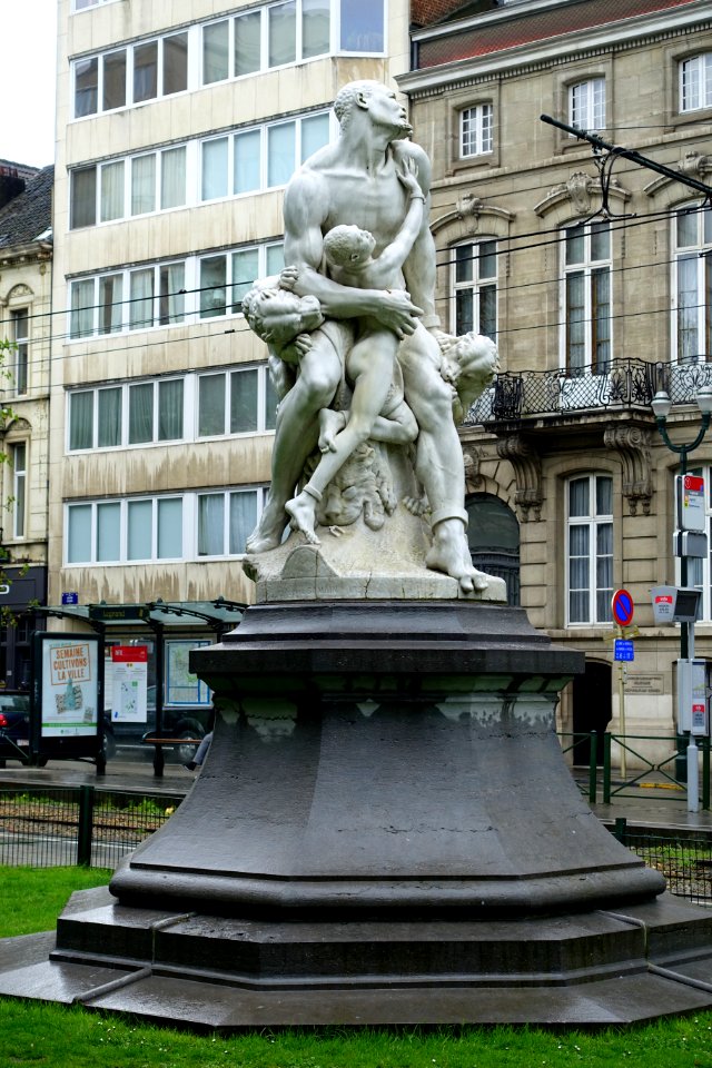 Nègres marrons surpris par des chiens - Brussels, Belgium - DSC06663
