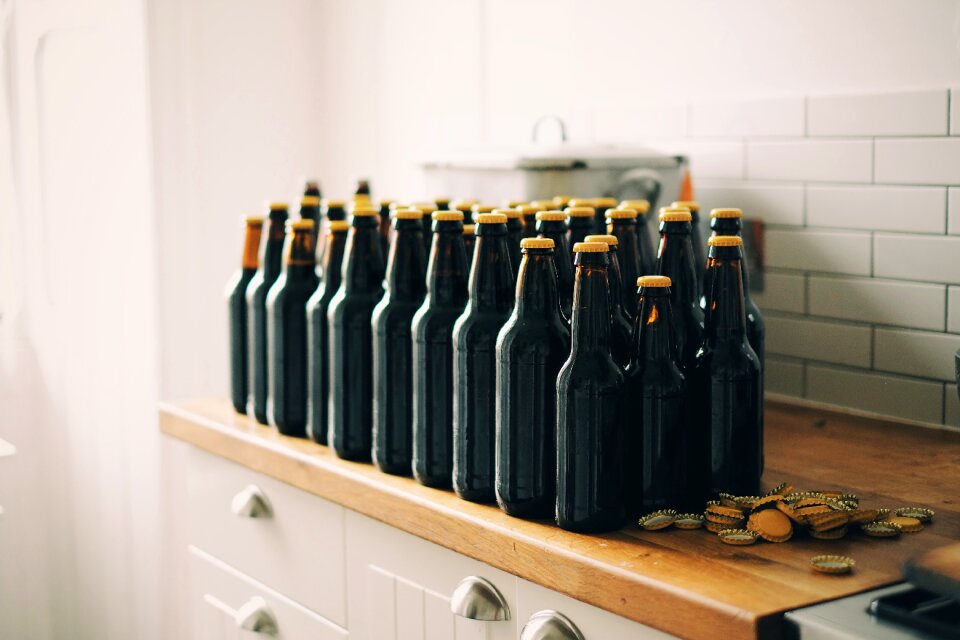 Beverage bottles shelf