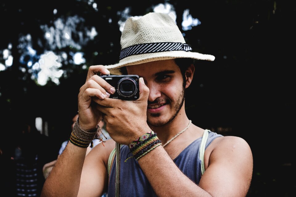 Person photographer taking photo
