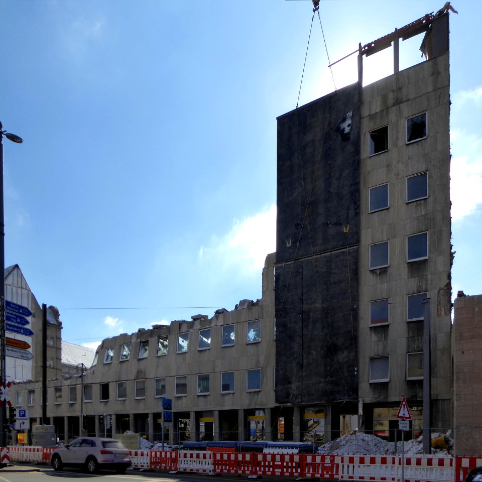 Nürnberg, Abriss Alte Hauptpost, 1