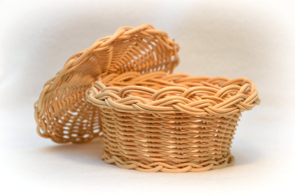 Rattan wicker container
