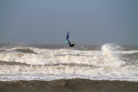 Surfer ocean waves