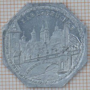 Nürnberg-Fürther Strassenbahn 20 Pfennig - Karlsbrücke