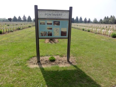 Nécropole Nationale de Pontavert (Aisne) panneau