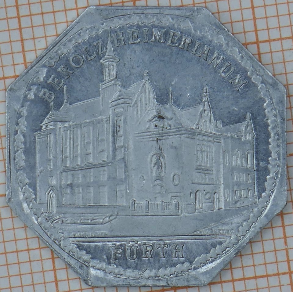 Nürnberg-Fürther Strassenbahn, 20 Pfennig - Berolzheimerianum Fürth