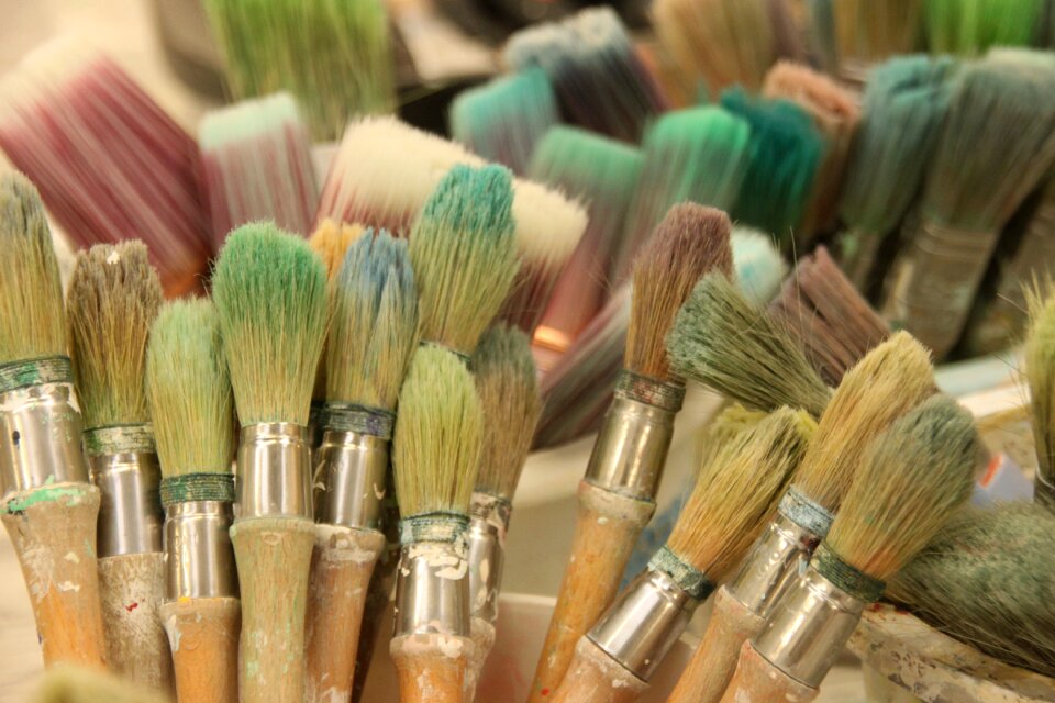 Workshop brown painting brown paint