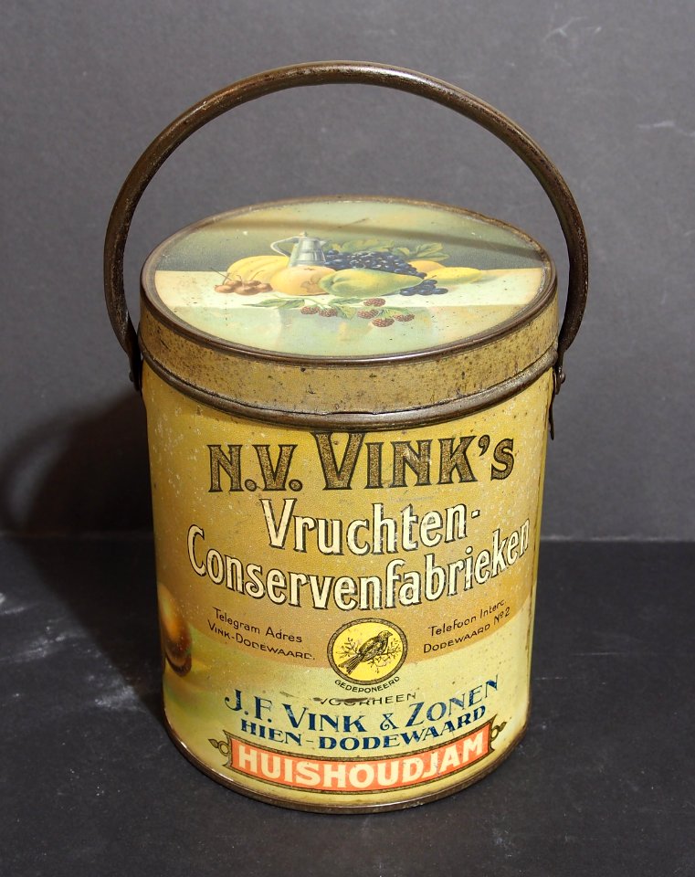 N V Vinks Vruchten-Conservenfabrieken Huishoudjam blik, pic1