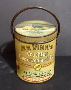 N V Vinks Vruchten-Conservenfabrieken Huishoudjam blik, pic1