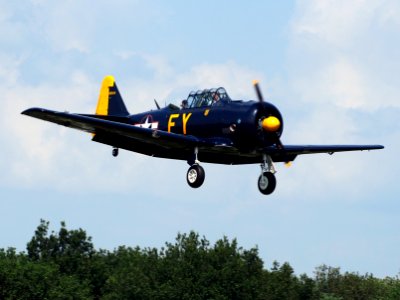 N13FY, AT-6A Texan (16544) at Hilversum Airport (ICAO EHHV), photo-11