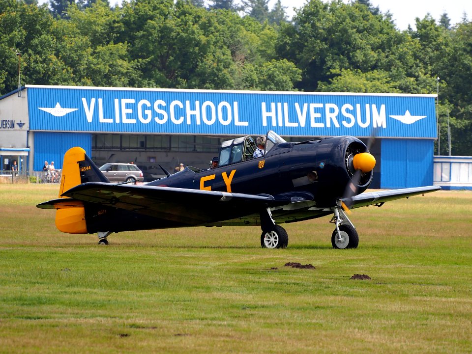 N13FY, AT-6A Texan (16544) at Hilversum Airport (ICAO EHHV), photo-01