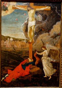 Mystic Crucifixion by Sandro Botticelli, c. 1500, tempera and oil on canvas - Fogg Museum - Harvard University - DSC01899
