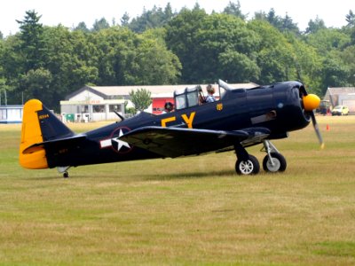N13FY, AT-6A Texan (16544) at Hilversum Airport (ICAO EHHV), photo-007