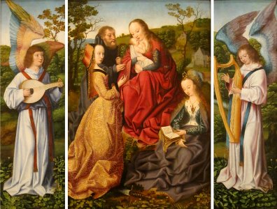 Mystic Marriage of Saint Catherine with Saints and Angles by Master of Frankfurt, San Diego Museum of Art photo