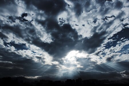 The storm heavy cloud view