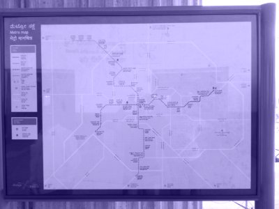 Namma Metro Bengaluru Map Blueprint