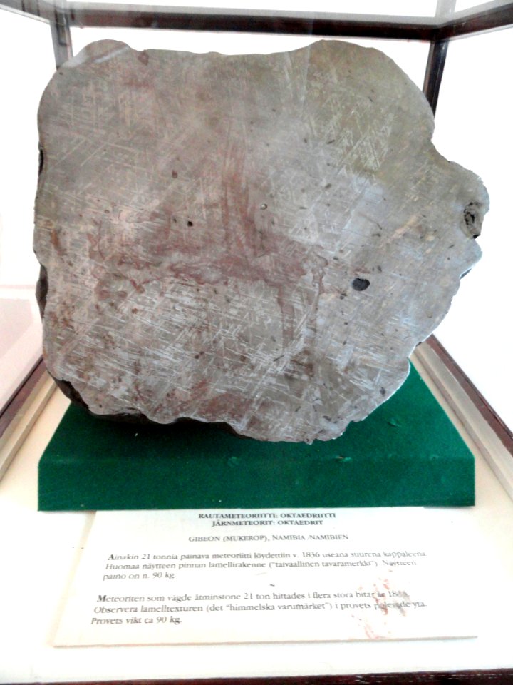 Namibia meteorite - Mineral Cabinet (Arppeanum) - DSC05506