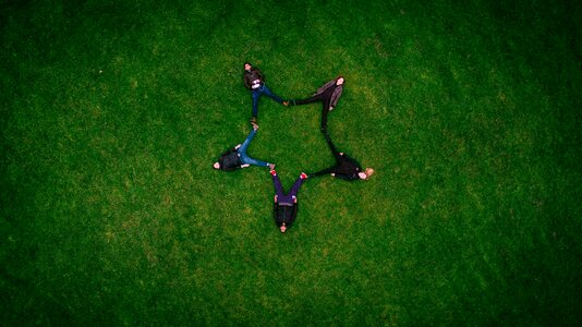 Grass outdoors people