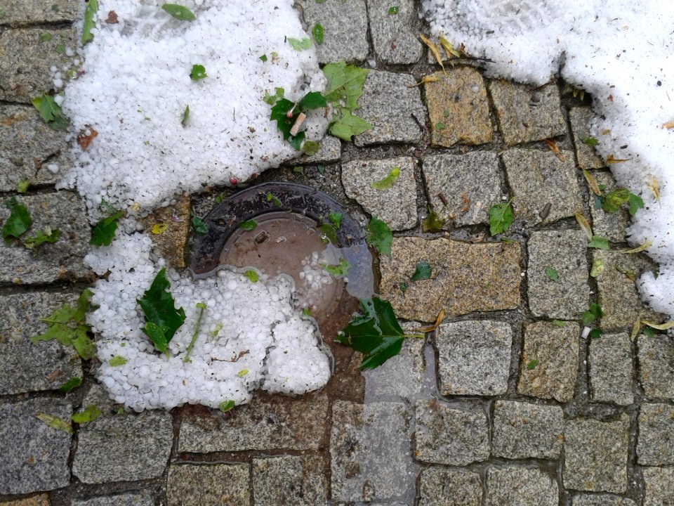 Nach dem Hagelsturm