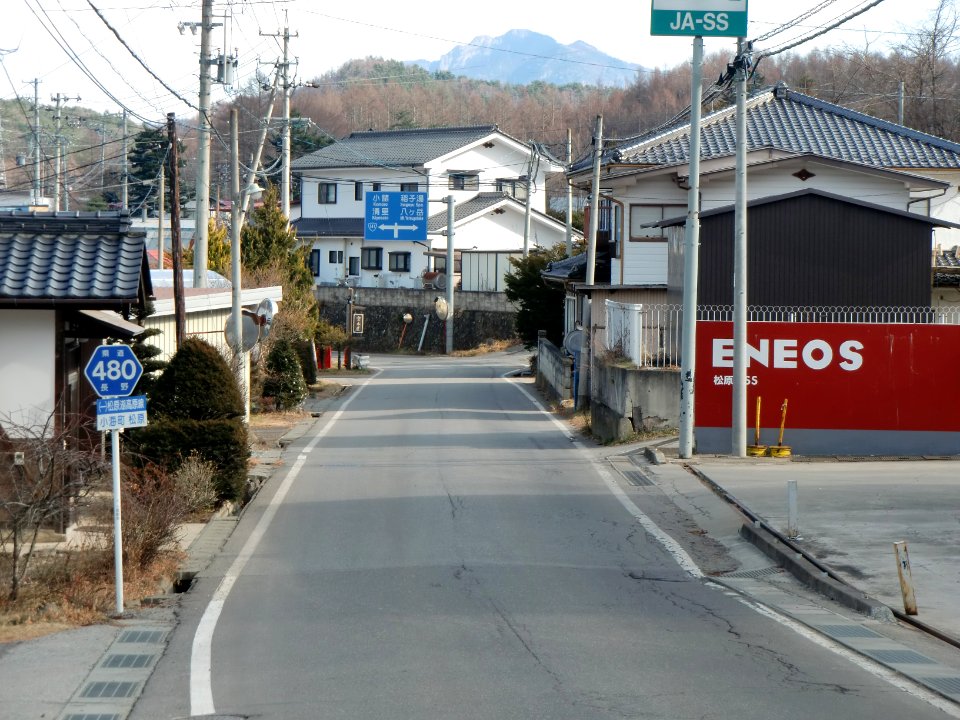 Nagano pref road 480 in Matsubara