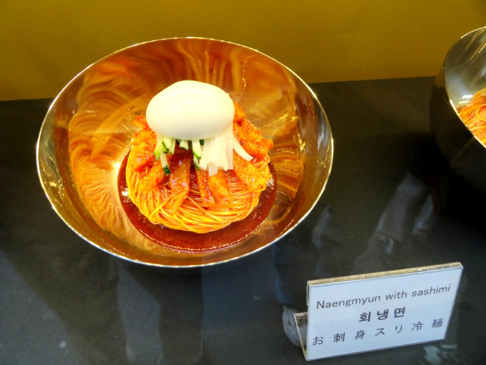 Naengmyeon with sashimi - Seoul, South Korea - DSC00659