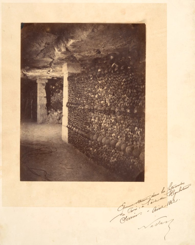 Nadar, Catacombs, Paris, April 1862