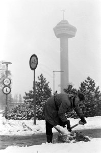 Na de sneeuwval grote schoonmaak in Rotterdam, Bestanddeelnr 914-8151