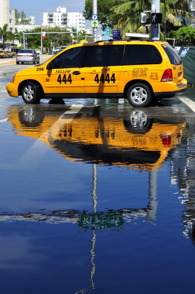 Street cab blue street