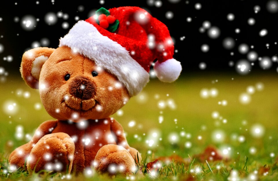 Soft toy santa hat funny