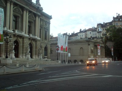 Musee Rath in the evening