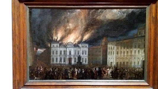 Musées Gadagne - Incendie de l'hôtel de ville de Lyon en 1674