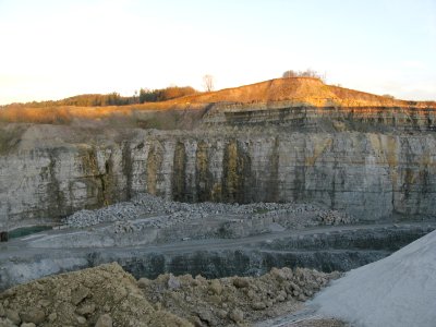 Muschelkalksteinbruch Vellberg-Eschenau mit Vellberger Störung