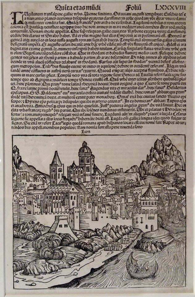 Musées Gadagne - Lyon au 15e siècle, représentation imaginaire - Hartmann Schedel