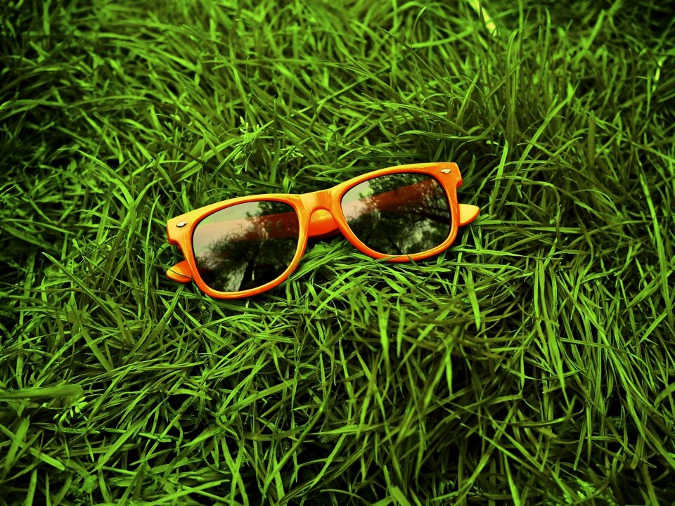 Sunglasses green glass