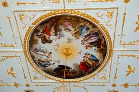 Music Room ceiling - Stowe House - Buckinghamshire, England - DSC07148