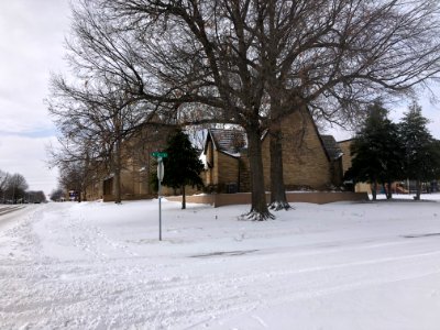 Muskogee snowstorm 2021-02-15 St Paul United Methodist Church SE