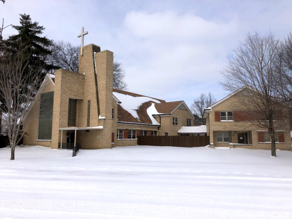 Muskogee snowstorm 2021-02-15 Sacred Heart Church S 1