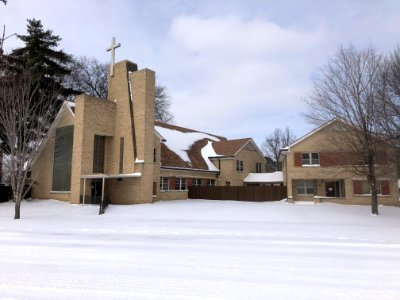 Muskogee snowstorm 2021-02-15 Sacred Heart Church S 1
