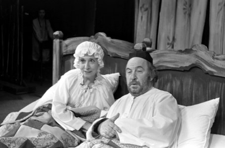 Musical Anatevka. Enny Mols-de Leeuwe als Golde en Lex Goudsmit als Tevje, Bestanddeelnr 919-8939
