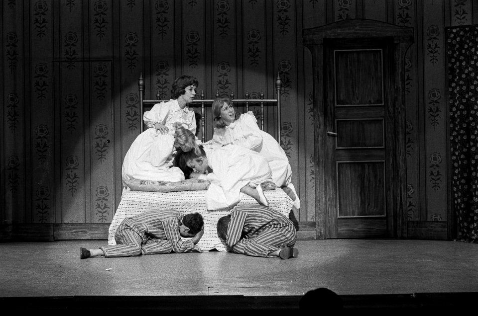 Musical The Sound of Music , repetitie in Carré, Mieke Bos als de gouvernante , Bestanddeelnr 915-9762