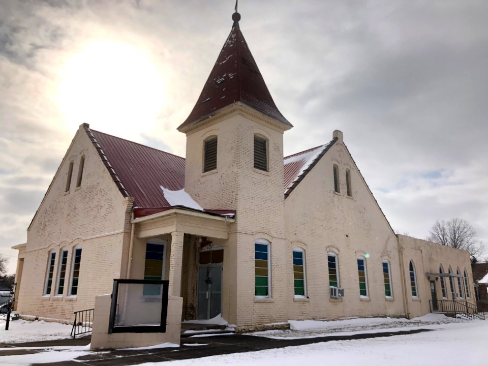 Muskogee snowstorm 2021-02-15 Ward Chapel AME Church E