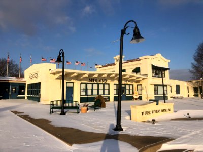 Muskogee snowstorm 2021-02-15 Three Rivers Museum W