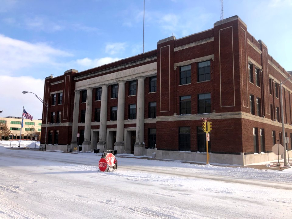 Muskogee snowstorm 2021-02-15 Municipal Building N