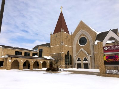 Muskogee snowstorm 2021-02-15 St Paul United Methodist Church SW 2