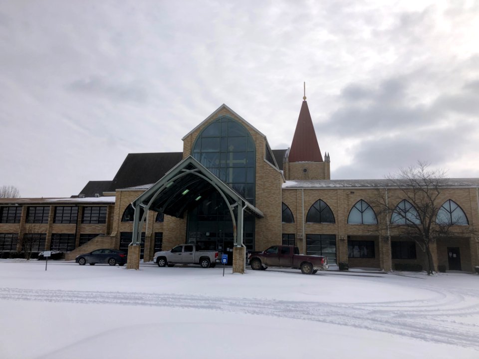 Muskogee snowstorm 2021-02-15 St Paul United Methodist Church N 2