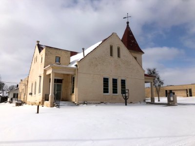 Muskogee snowstorm 2021-02-15 Ward Chapel AME Church SE