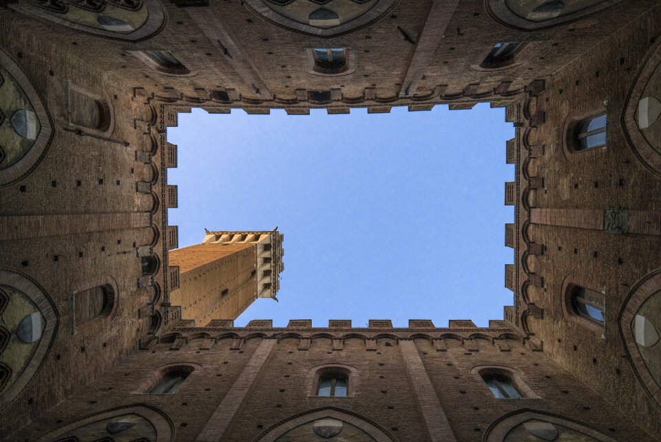 Low angle shot perspective up