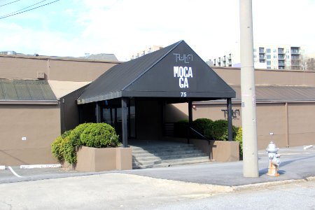 Museum of Contemporary Art of Georgia front entrance, March 2018