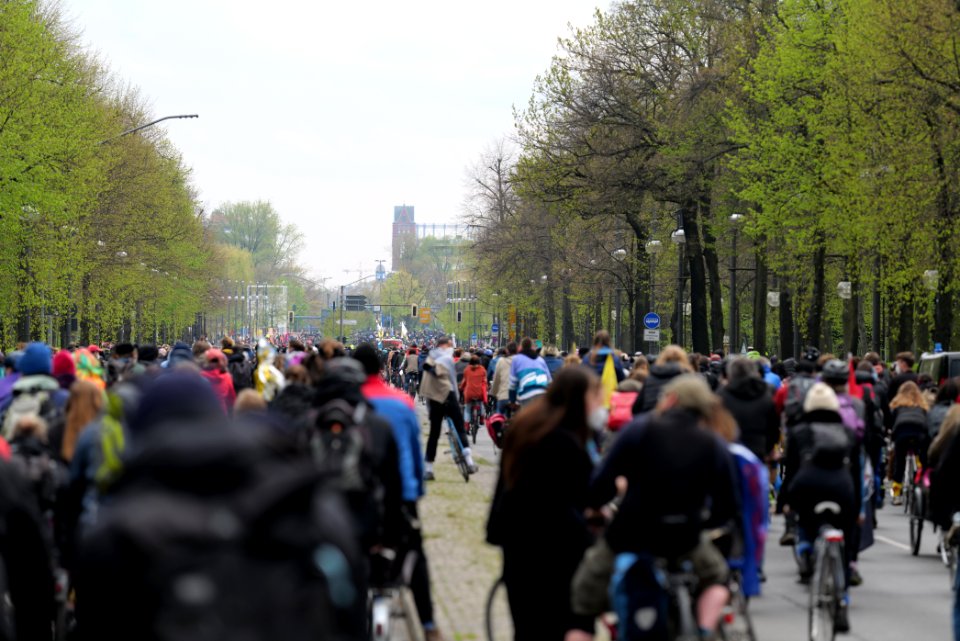 MyGruni 1st may demonstration Berlin 2021 Großer Stern to Grunewald 19